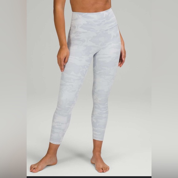 Lululemon WUNDER UNDER HIGH-RISE RIBBED FABRIC CROP 23" *LUXTREME - Picture 1 of 6